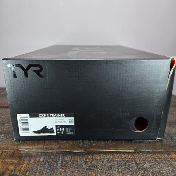 NEW TYR CXT-2 Trainer Mens Size 9.5 Athletic Training Lifting Gym Shoe Black Gum - Picture 12 of 12